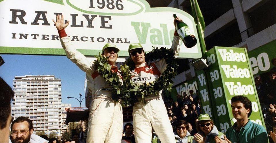 Antonio Boto y Carlos Sainz en el Rallye Valeo